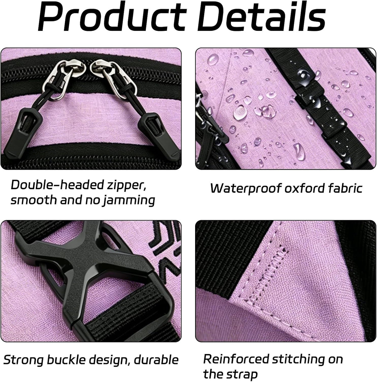 15L Small Hiking Backpack Foldable Ultralight Trekking Camping Outdoors Backpack for Women Men (Purple)