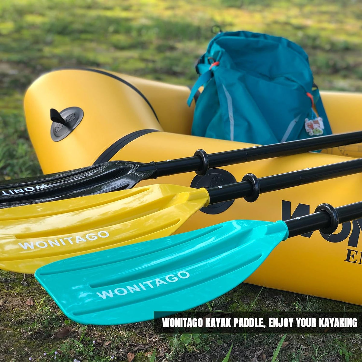 Kayak Paddle, Adjustable and Portable Kayaking Oar, 5-Piece