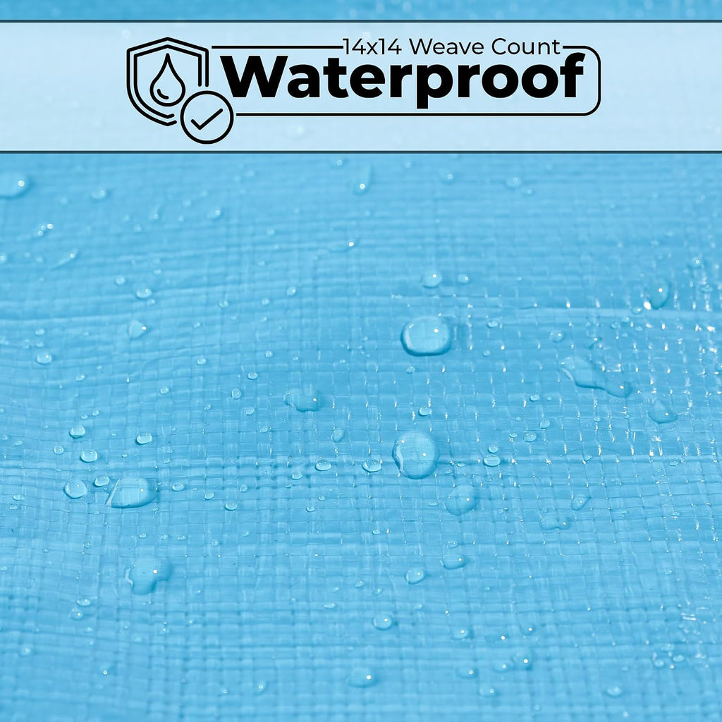 Tarps Heavy Duty Waterproof 20x30 ft, 12 mil Thick Tarp Cover with Grommets