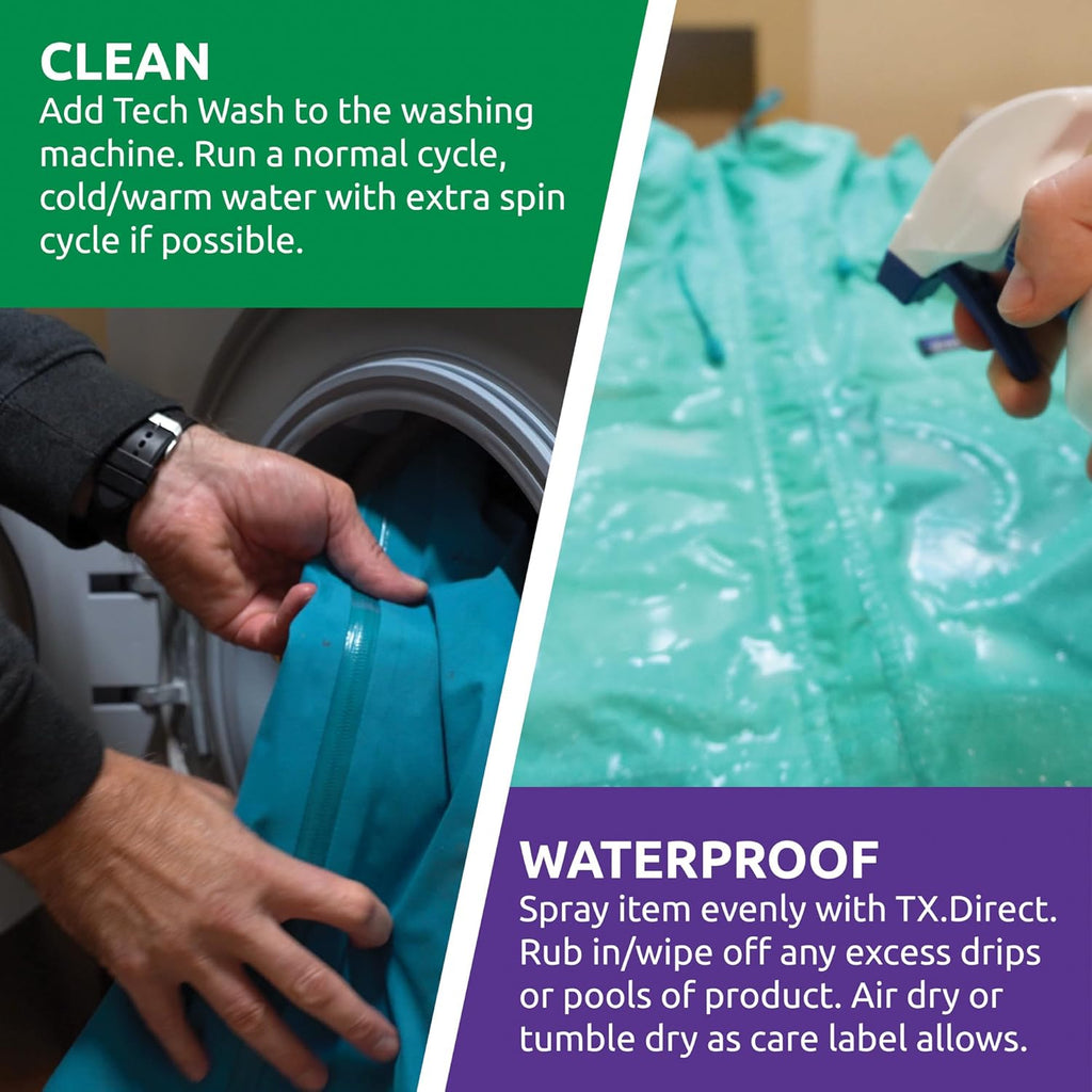 Nikwax TX.Direct Spray-On Waterproofing, 300ml, High Performance Waterproofing Renewal Treatment Restores DWR Water Repellency in Jackets, Outerwear, Rain, Ski and Snow Gear