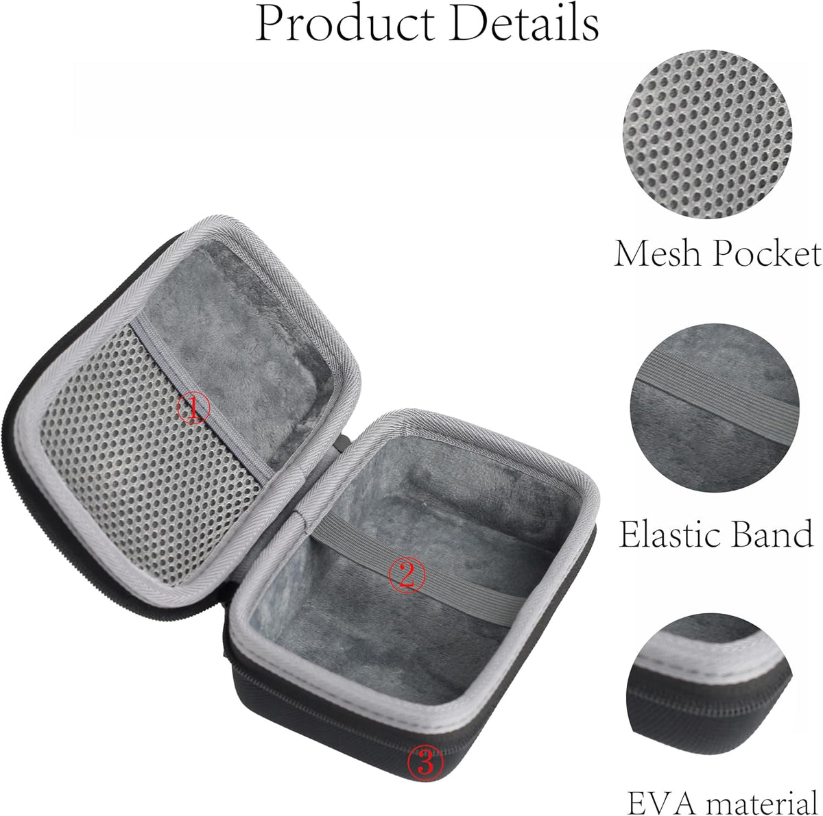 Hard Travel Carrying Case Compatible With Nocs Provisions Zoom Tube 8x32/10x25 ED Monocular Magnification Telescope (Case Only)