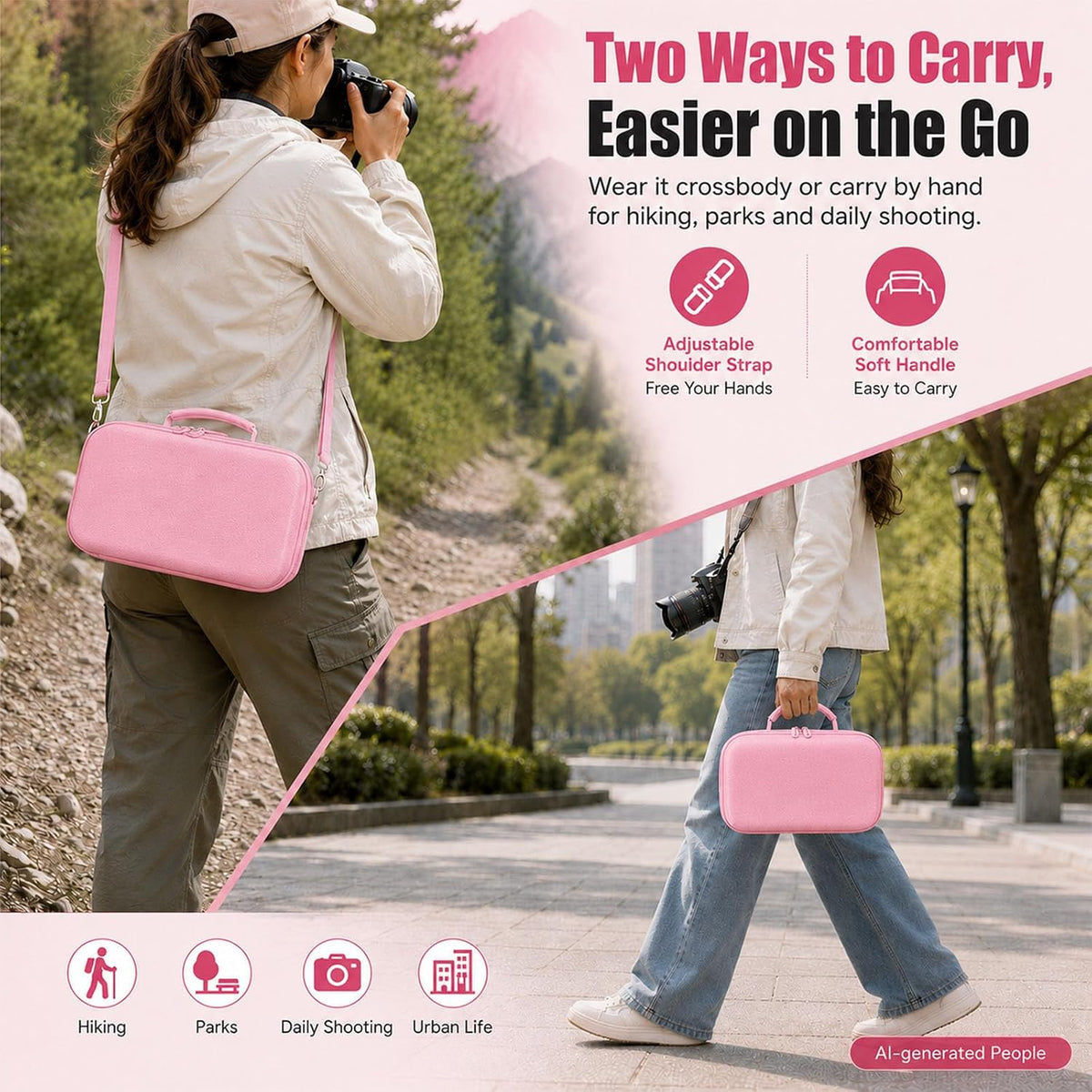 Camera Case for Canon EOS Rebel T7/R50/R100/for Sony a7iv/Mirrorless