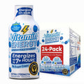 Vitamin Energy Blue Raspberry Twist Extra Strength Energy Shot, 24 Pack - Up to 7 Hrs, 260mg Natural Caffeine, Zero Sugar - Electrolytes + BCAAs, Hydration, B12 B6 Niacin, 1.93 fl oz, Keto Vegan