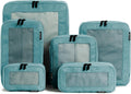 Aerotrunk Compression Packing Cubes for Travel, 6-Pack, Teal