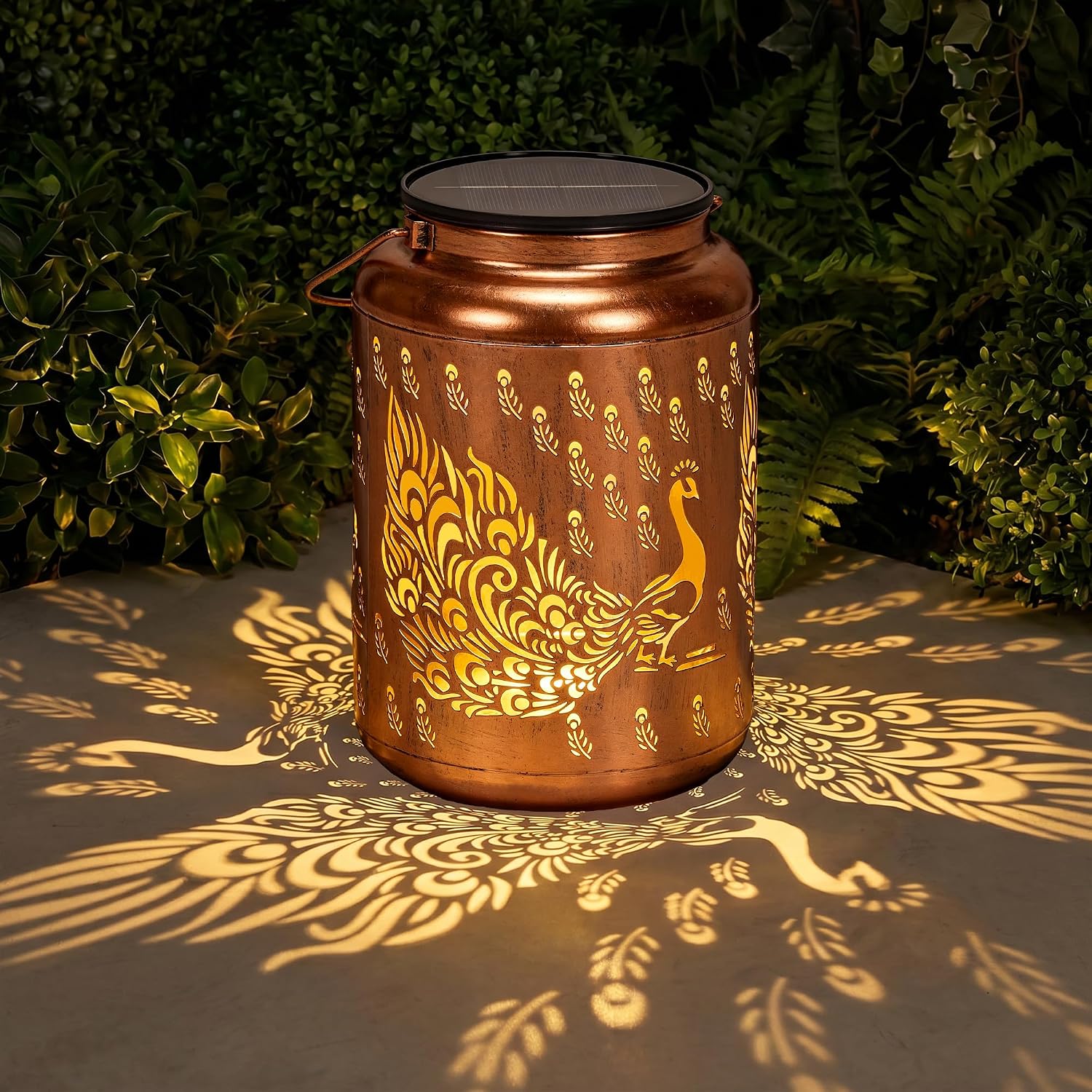 Peacock Solar Lanterns Outdoor Waterproof, Birthday Day Gifts for Women