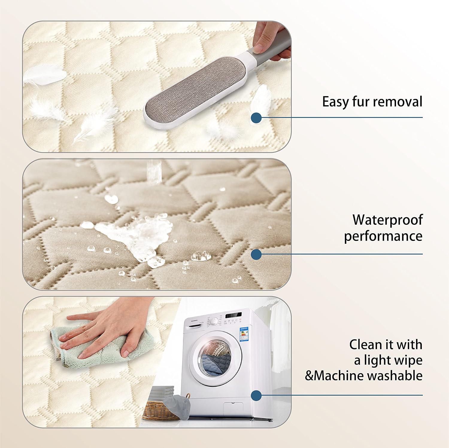 gogobunny Waterproof Dog Blanket, Couch Covers for Sofa, Reusable Pee Pads