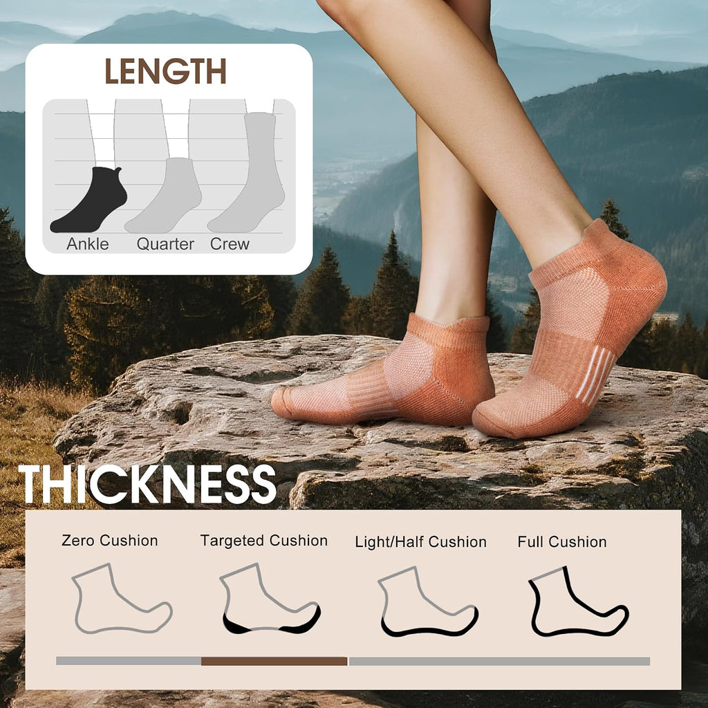 innotree Merino Wool Hiking Socks for Women, 5 Pairs