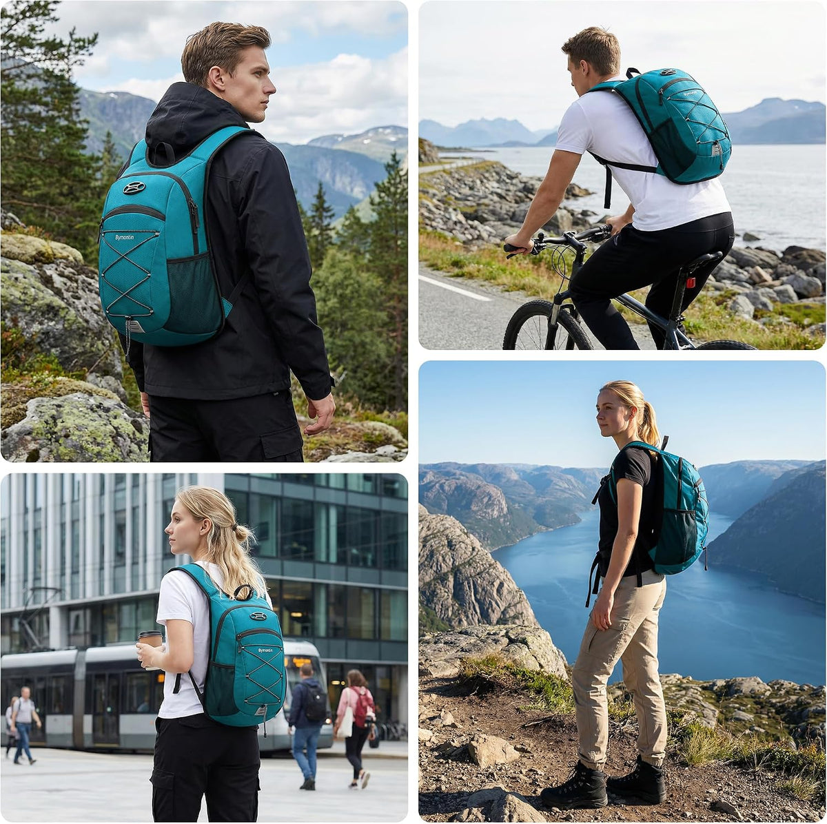 Ultra-Light Soft Hiking Daypack With Cushioned Breathable Back Panel