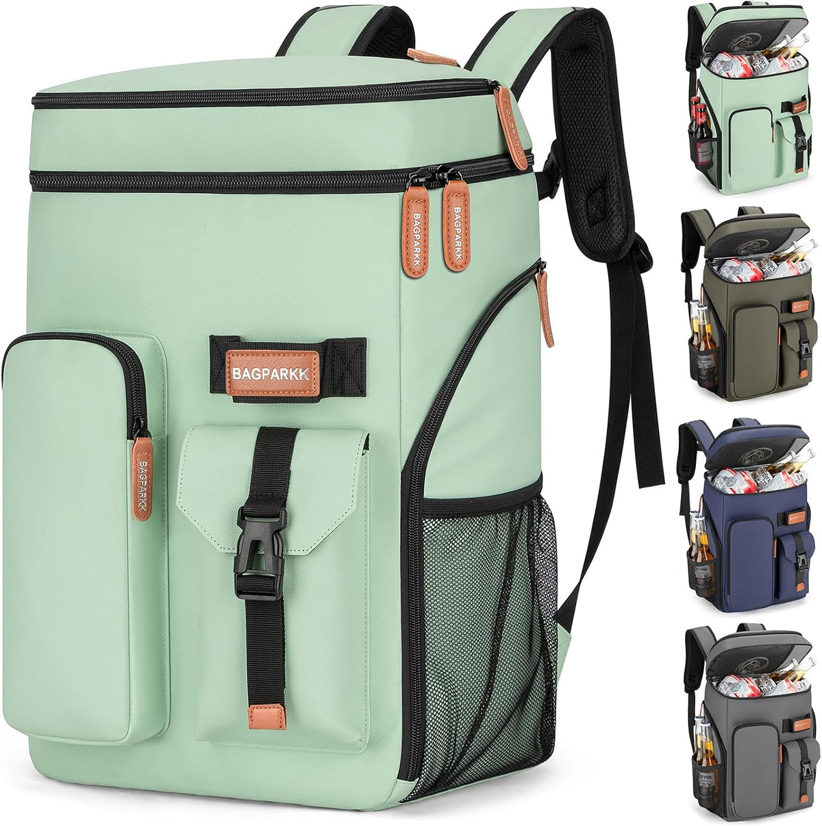 Bagparkk 33/45 Cans Leakproof Insulated Cooler Backpack with Double Deck