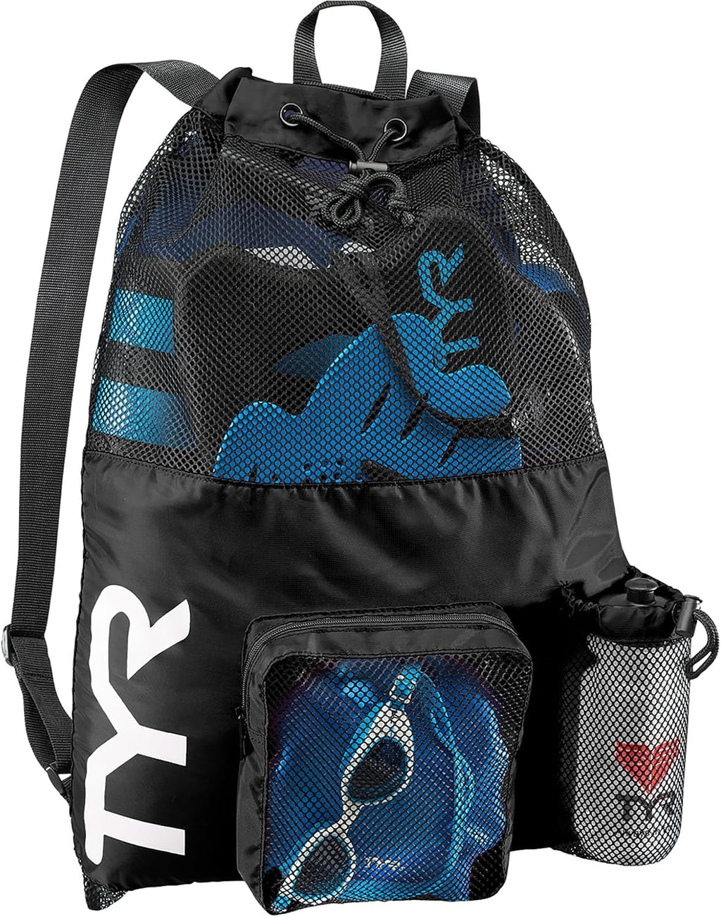 TYR Big Mesh Mummy Backpack, Charcoal/Red