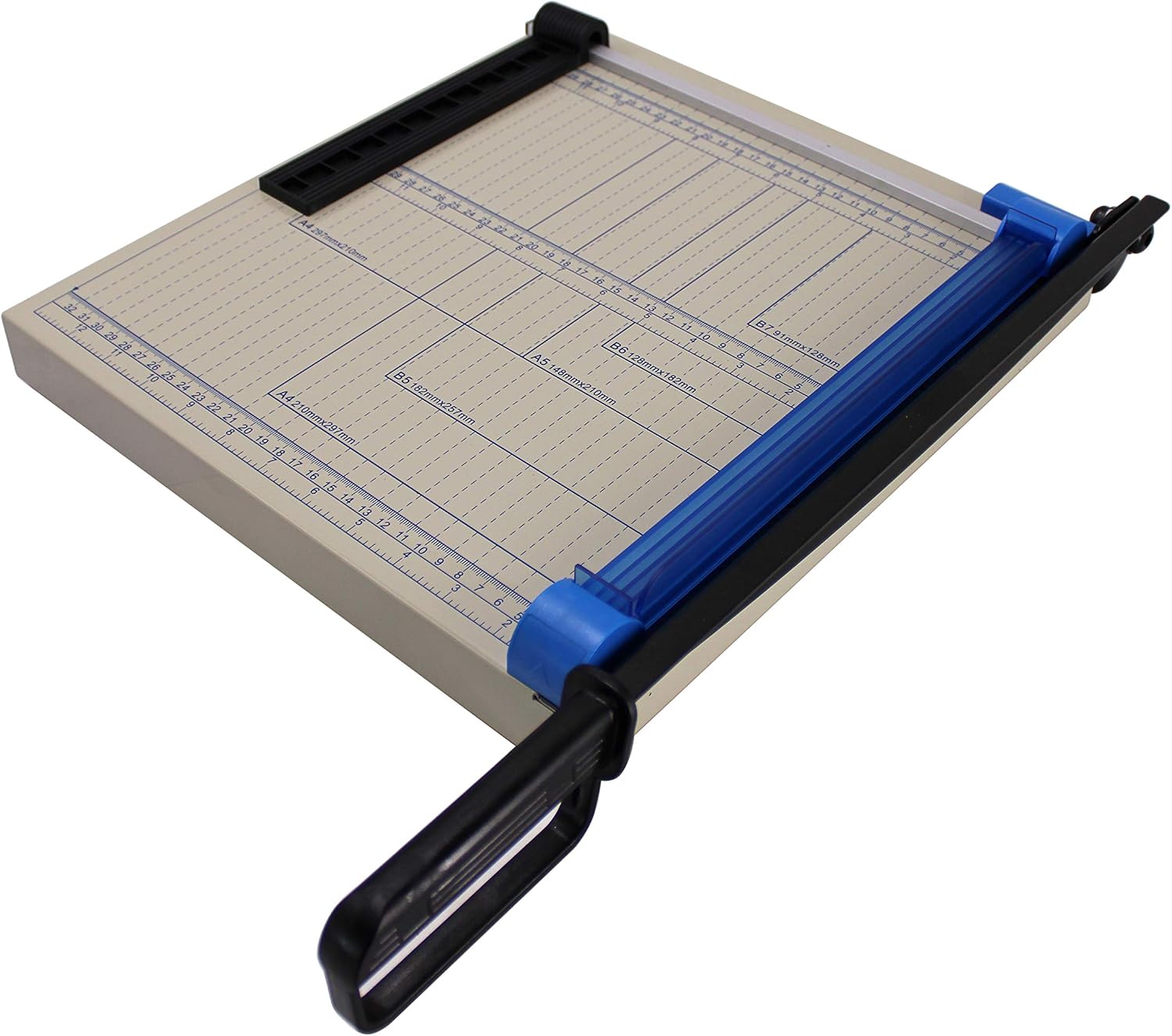 TEXALAN(R) Paper Cutter Guillotine 12" A4 Multi-Purpose Trimmer for Metal Sheet, Leather, Plastic Sheet, Non-Woven Fabric, 12 Sheets 80-Gram Paper