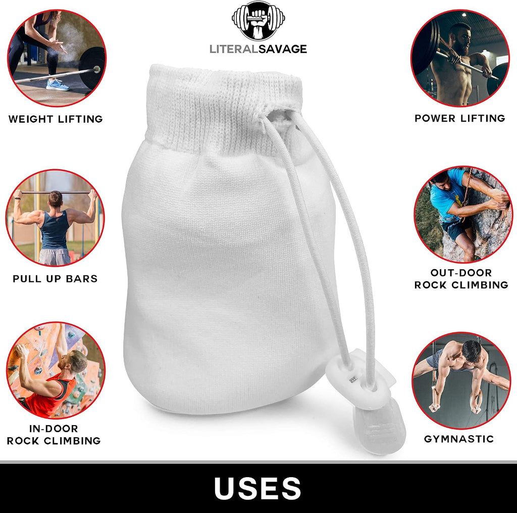 No Mess Climbing Chalk Ball for Lifting, Climbing, Gymnastics & Crossfit – Refillable Chalk Ball with Pure Magnesium Carbonate for Dry Hands & Better Grip – 2.3 oz