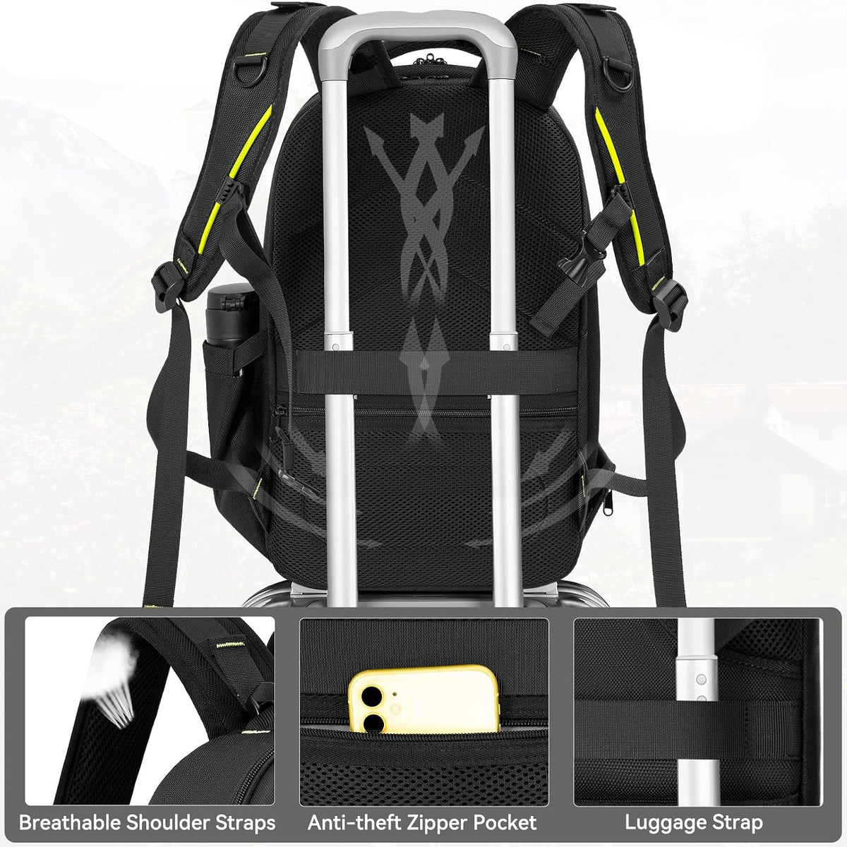 TORIBIO Large Hardshell Camera Backpack DSLR/SLR/Mirrorless Photography Bag