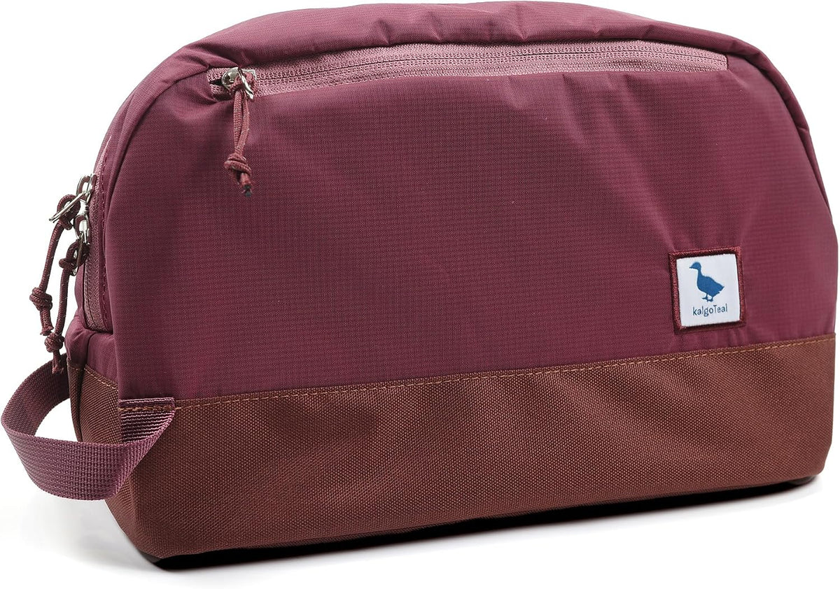 Travel Toiletry Bag For Women, 8L Large Packing Cube with Waterproof TPU Wet/Dry Compartment