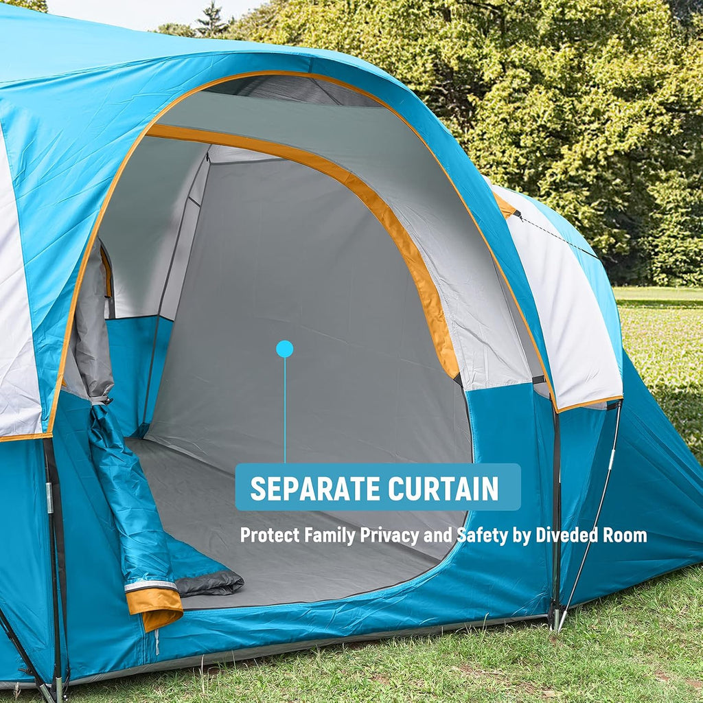 HIKERGARDEN 10 Person Tents for Camping Family Outdoor Dome Tent
