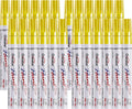 Overseas 24 Yellow Paint Pens Permanent Markers, Oil Based Paint Markers