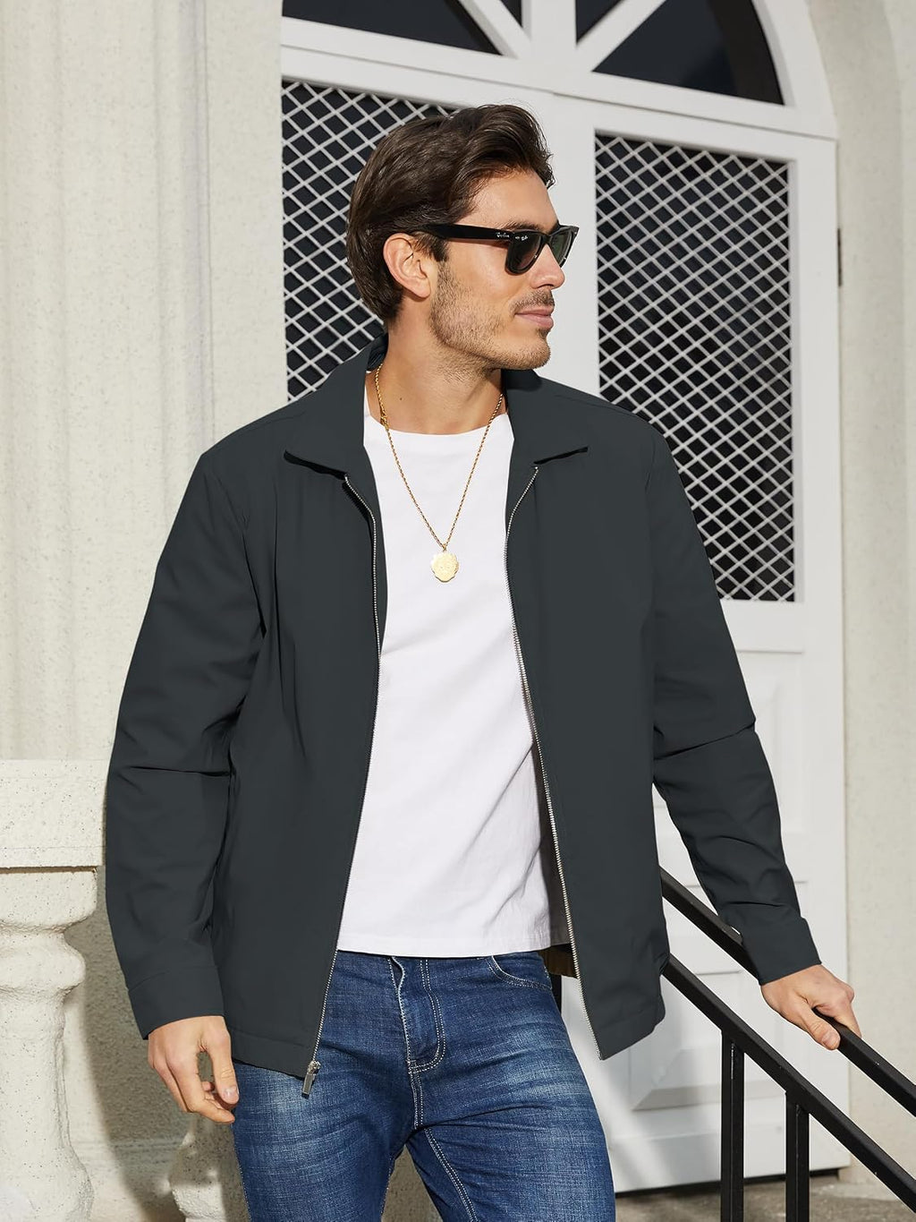 TACVASEN Men's Lightweight Jacket Fall Water-repellent Windbreaker Jackets