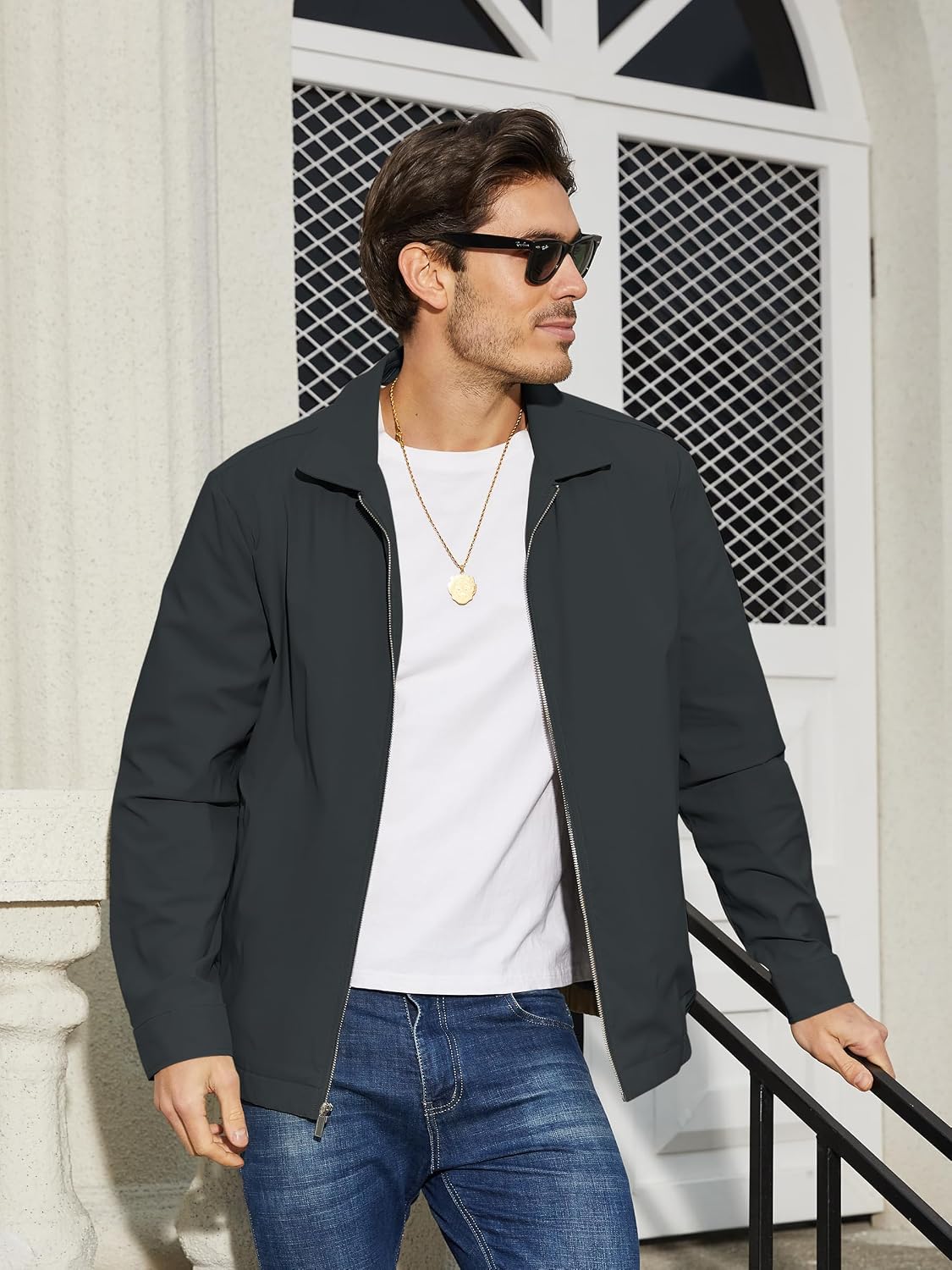 TACVASEN Men's Lightweight Jacket Fall Water-repellent Windbreaker Jackets