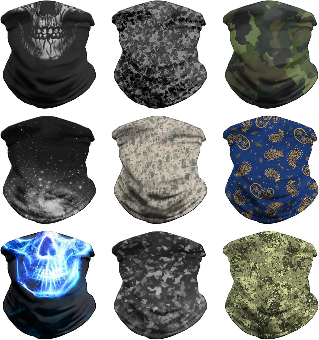 VCZUIUC Neck Gaiter Face Cover Mask Balaclava for Men and Women
