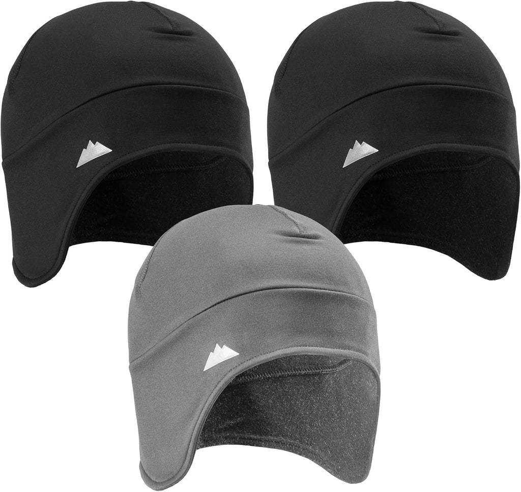 Tough Headwear Thermal Skull Cap - Moisture-Wicking Running Beanie - Snug Fit Ski Helmet Liner - Lightweight Cycling Cap