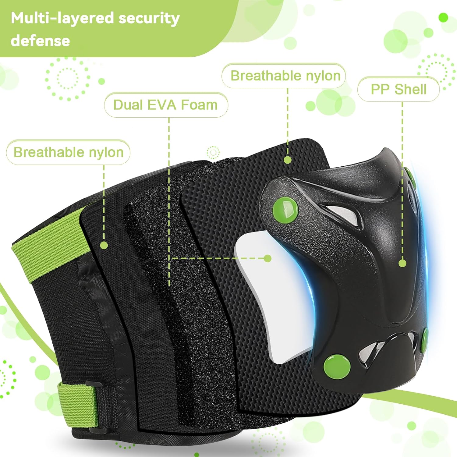 Kids/Youth Knee Pads Elbow Pads with Wrist Guards Protective Gear Set