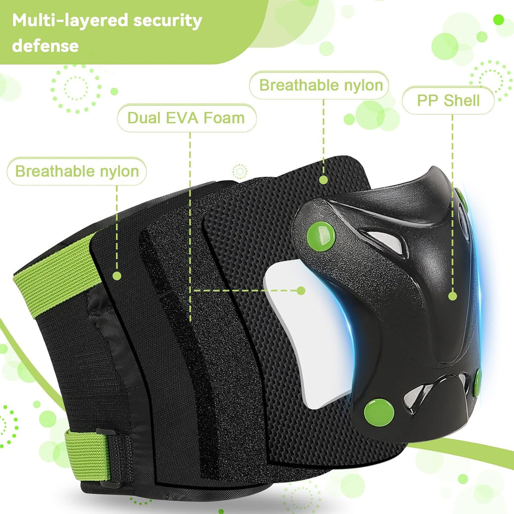 Kids/Youth Knee Pads Elbow Pads with Wrist Guards Protective Gear Set