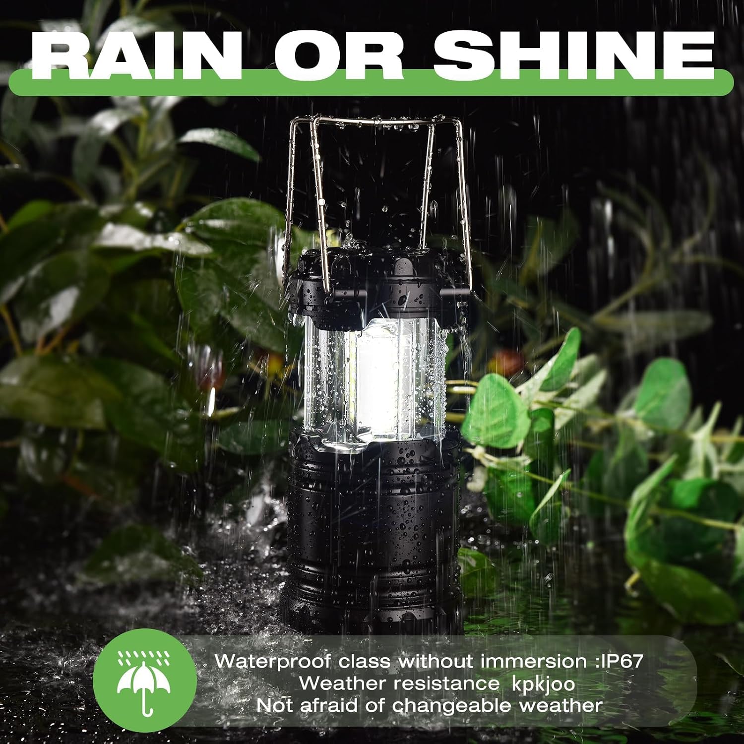 KPKJOO Lantern Collapsible Camping Light, Battery Operated Lanterns LED Super Bright for Power Outages Indoor Emergency Outdoor Camping Hiking Kit (6, COB)