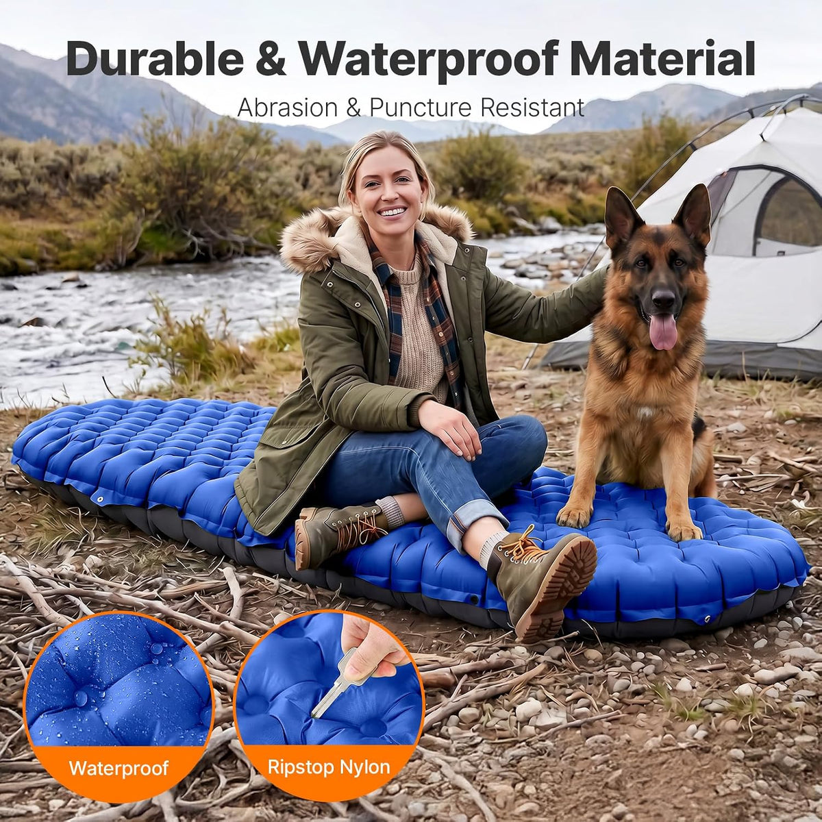 OGERY Sleeping Pad for Camping, R-Value 9.0 Insulated Sleeping Pad