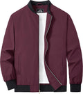 MAGCOMSEN Men's Bomber Jacket Lightweight Full Zip Windbreaker Jackets