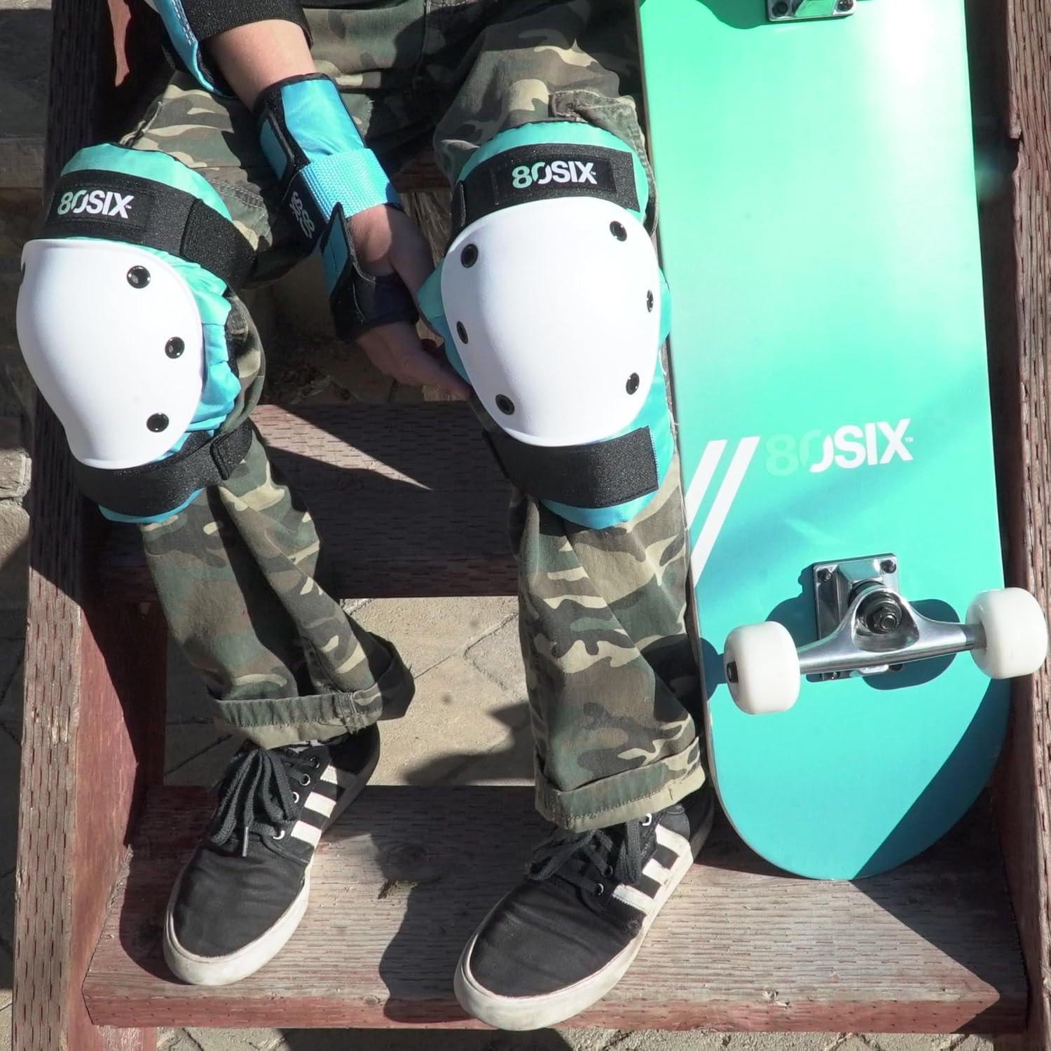 80SIX Multi-Sport Pad Set– Protective Gear for Skateboarding, Biking, Roller Skating, and Scooter