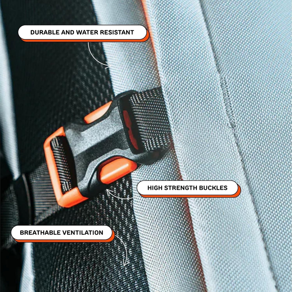 Little Chonk Maxine One Dog Backpack Carrier for Medium Dogs (Gray)