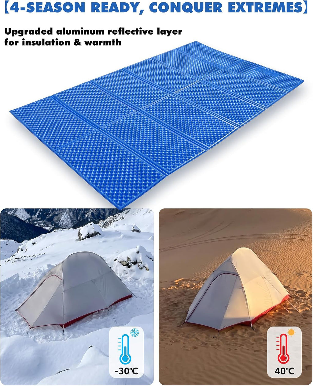 Camping Sleeping Pad, Lightweight Closed Cell Foam
