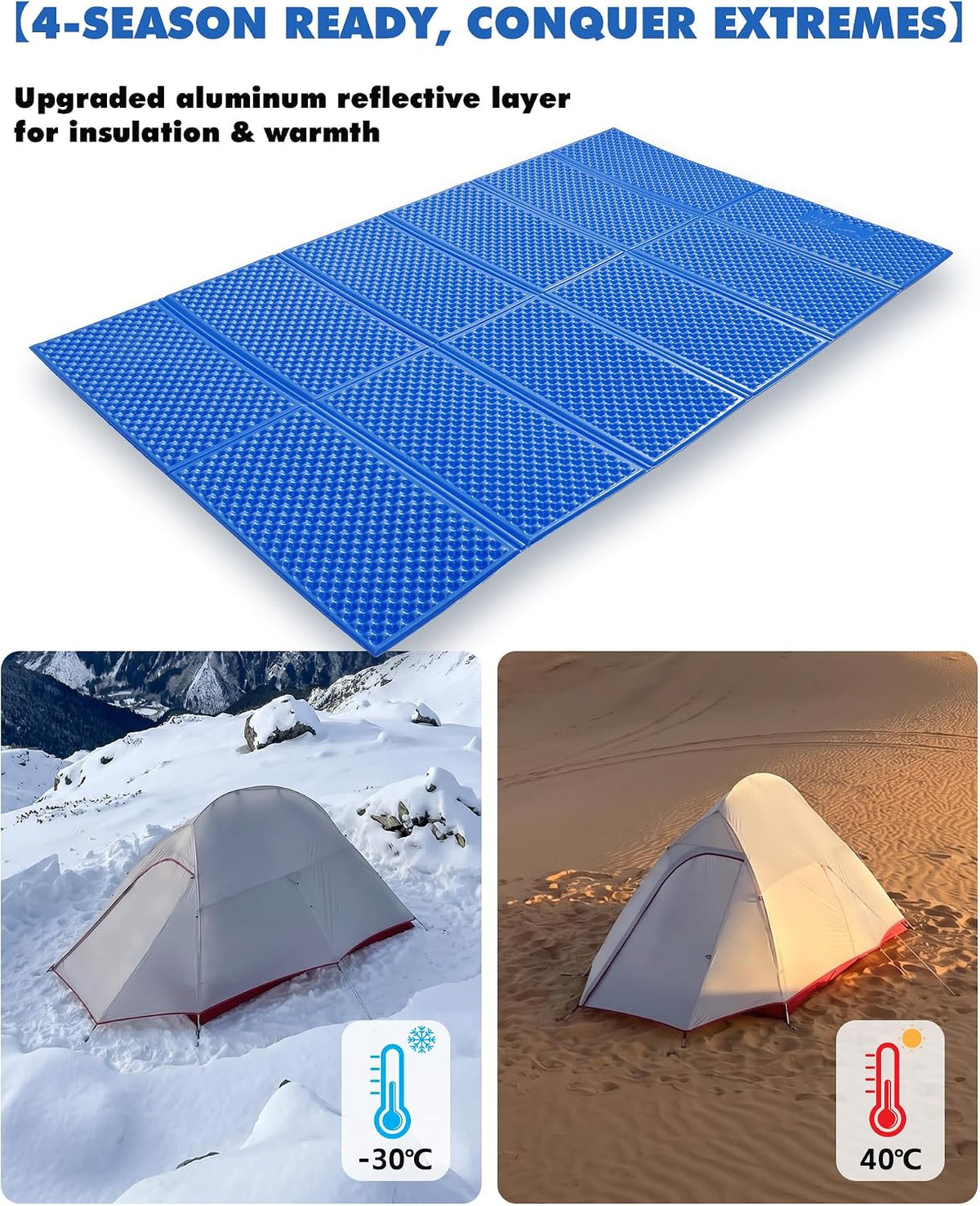 Camping Sleeping Pad, Lightweight Closed Cell Foam