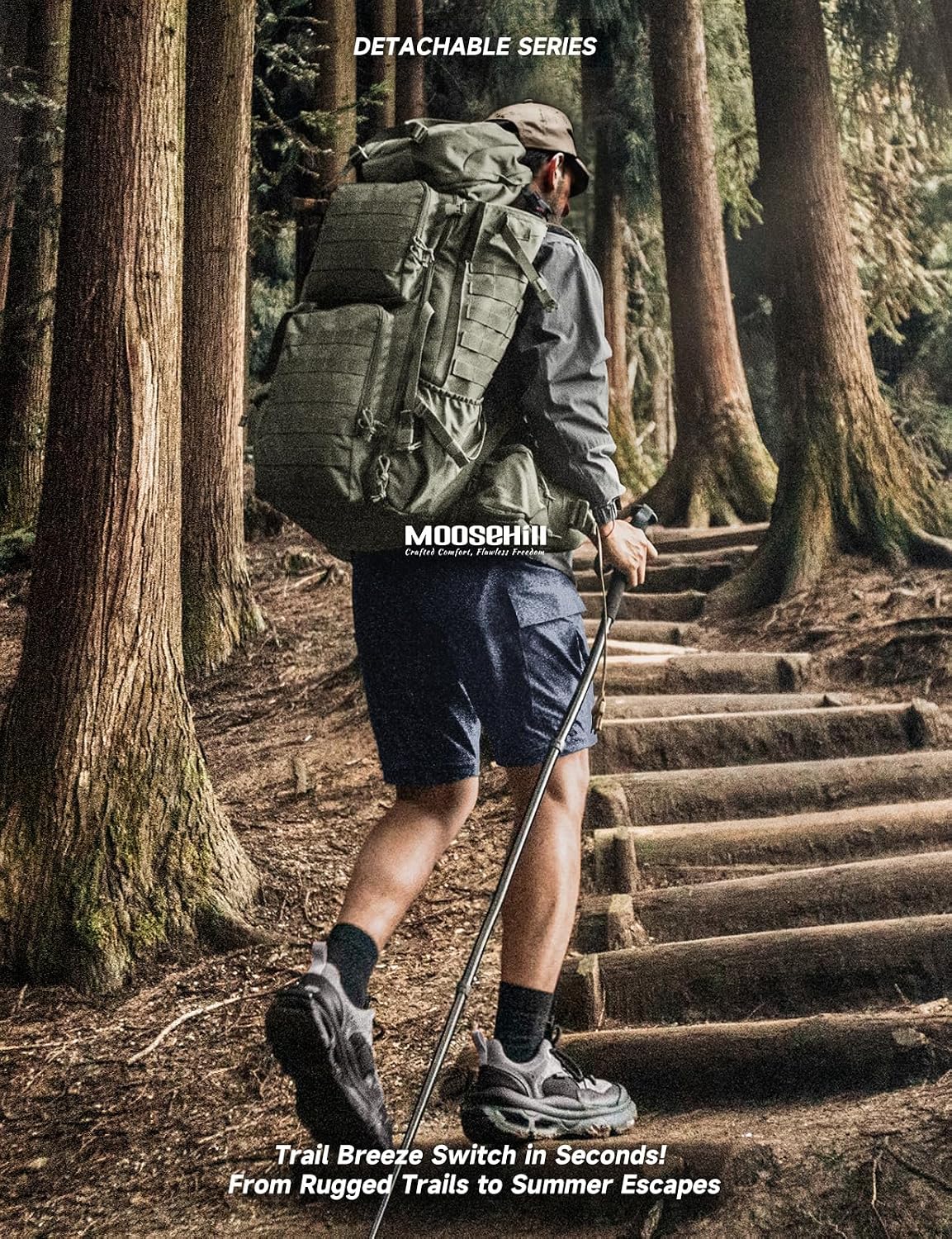 Moosehill Men's Hiking Pants: Convertible Quick-Dry