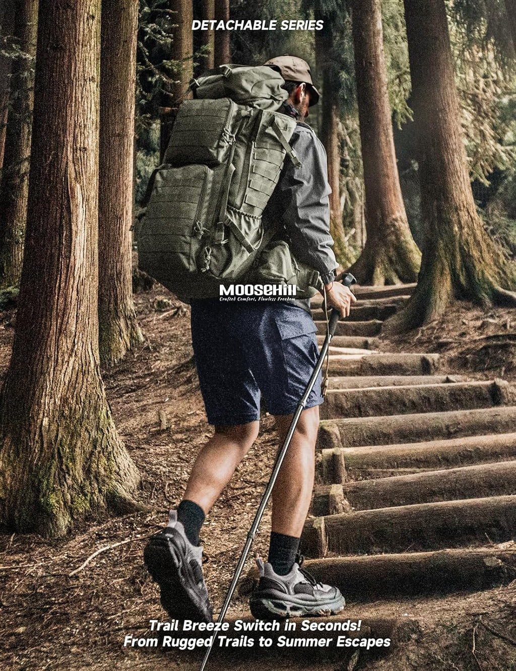 Moosehill Men's Hiking Pants: Convertible Quick-Dry