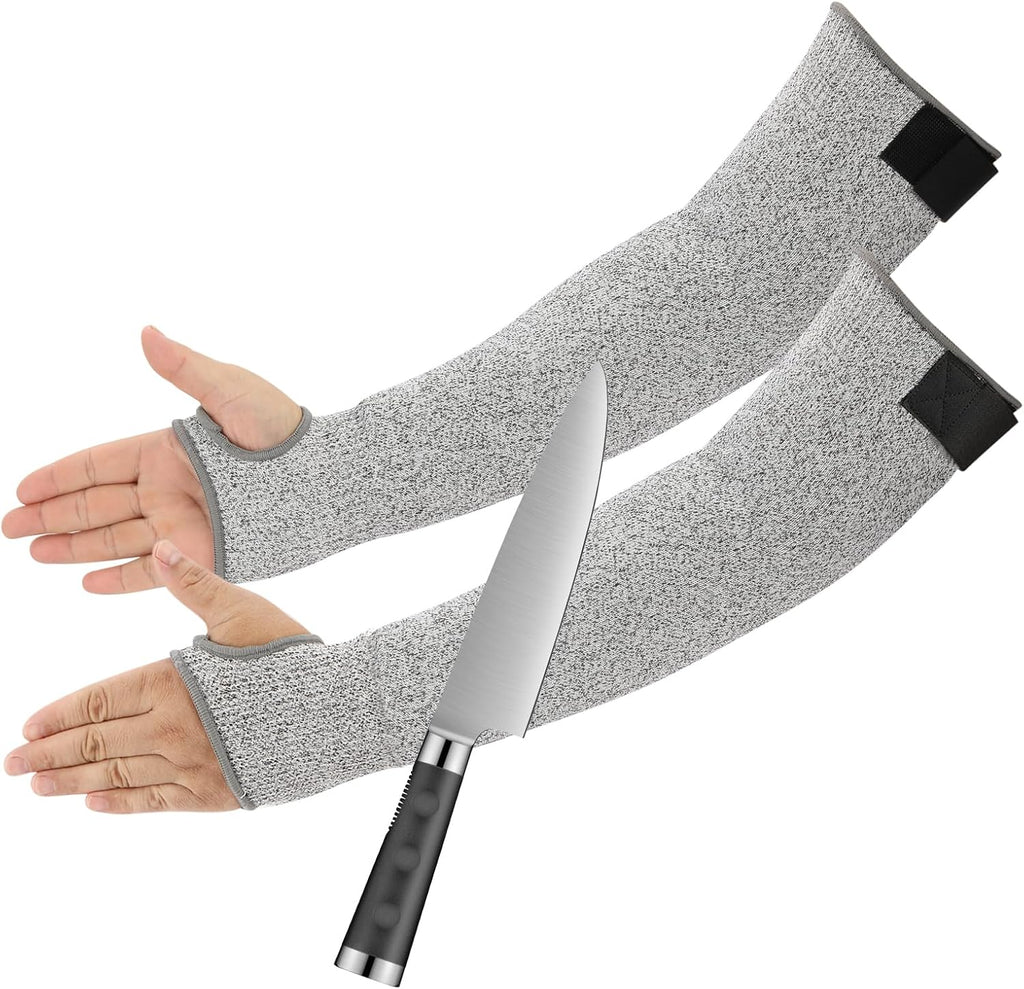 Cut Resistant Arm Sleeves, Protective Forearm Guards for Thin Skin, Gardening & Work 1 Pair