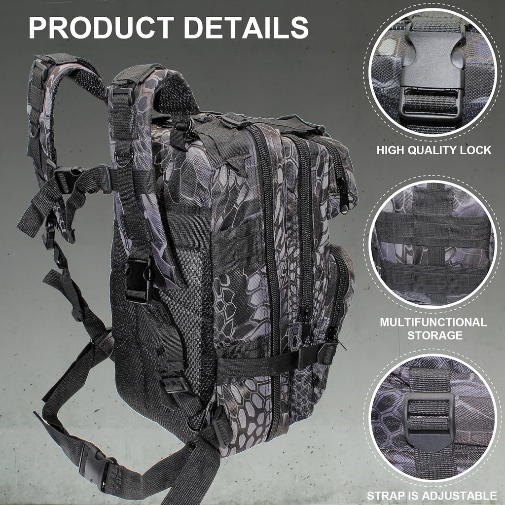 Fishing Tackle Backpack Lightweight Water-Resistant Rod Holder Bag