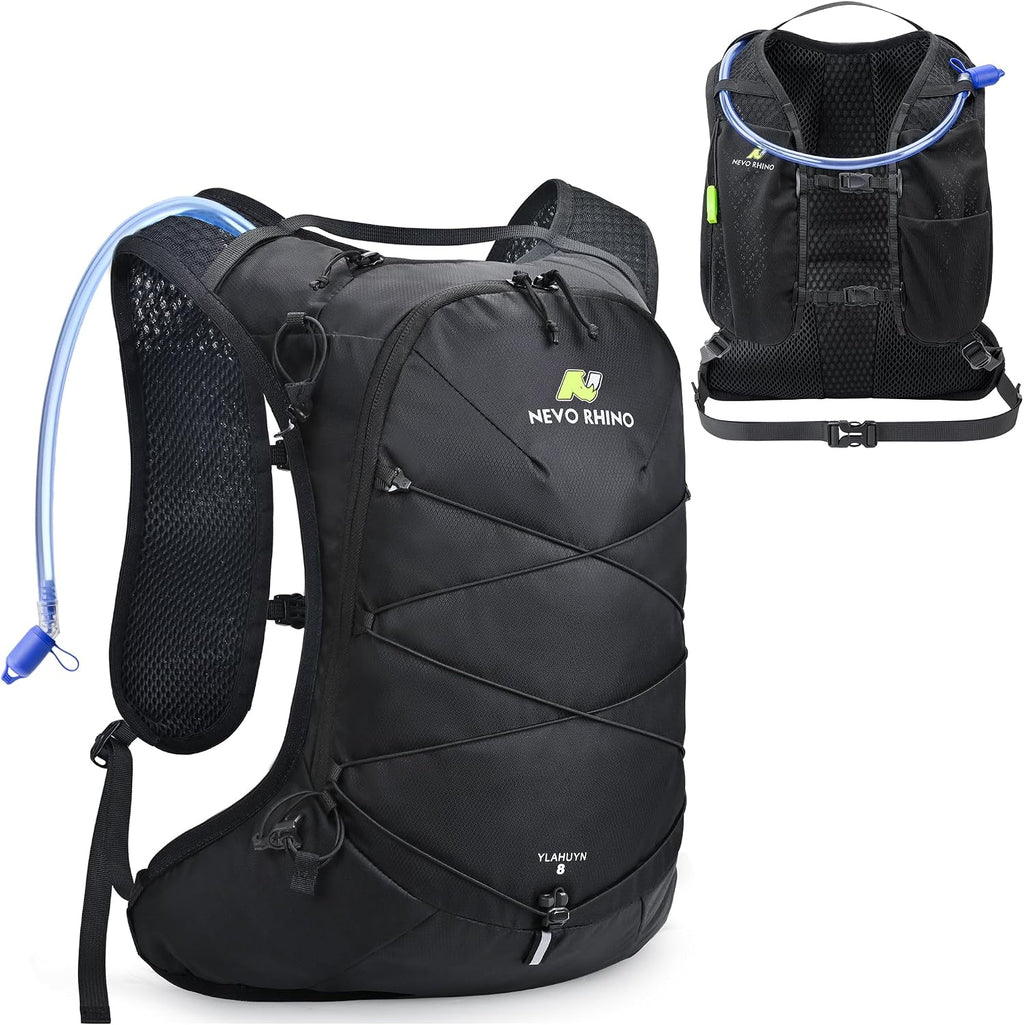 N NEVO RHINO Hydration Backpack with 70 oz/ 2L Bladder, Hiking Water Pack