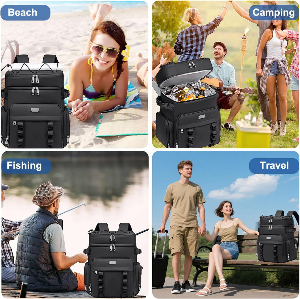 Weitars Insulated Cooler Backpack,Waterproof Soft Cooler Bag 31L/52 Can