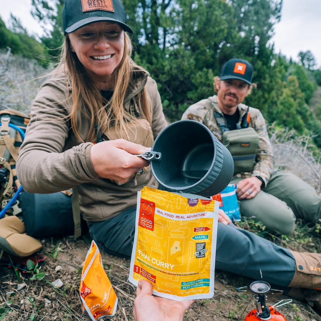 GOOD TO-GO Thai Curry (Single Serving) | Camping & Backpacking Food | Just Add Water Backpacking Meals | Good To-Go Dehydrated Meals Taste Better Than Freeze Dried Food
