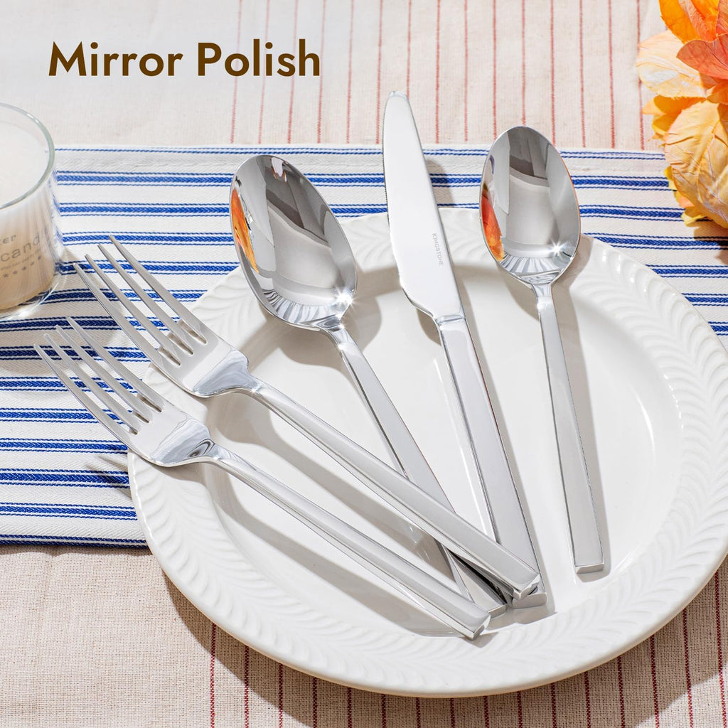 Silverware Set for 8, 40 Piece Flatware Set, Stainless Steel