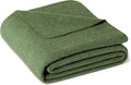 Amazon Basics Outdoor Camping Blanket, Military-Style Wool Blend, Camping Essentials