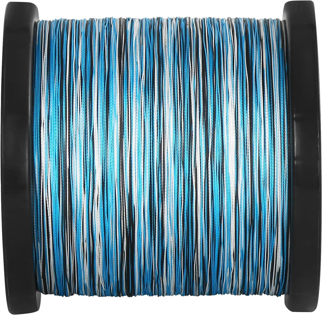 ThonrsLine Force Braided Fishing Line - Incredible Abrasion Resistant Braided Lines for Saltwater or Freshwater - Camo Design Braid for Extra Visibility