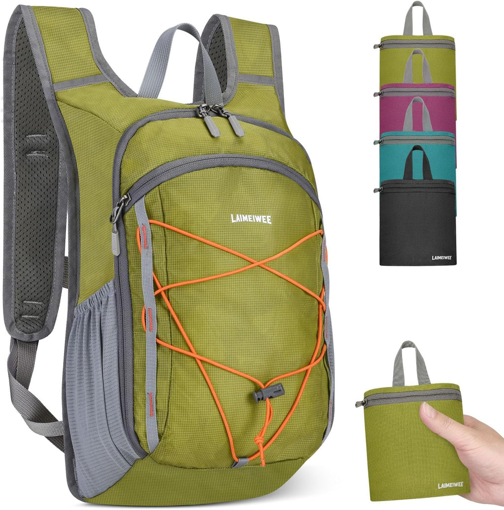 Small Hiking Backpack 13L Lightweight Foldable Travel Daypack for Men Women