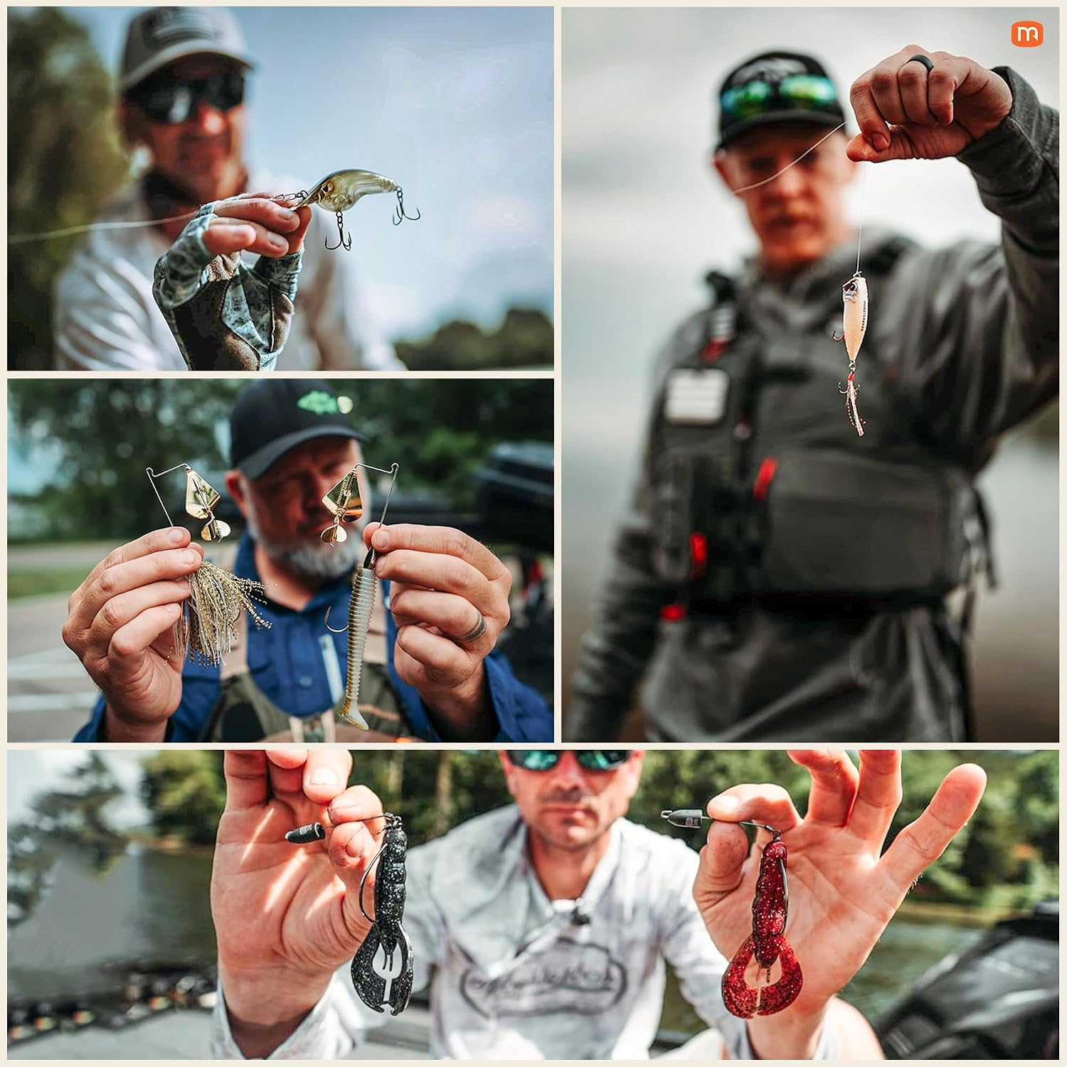 MONSTERBASS Fishing Mystery Box, Freshwater Bass Fishing Kit with 7+ Lures