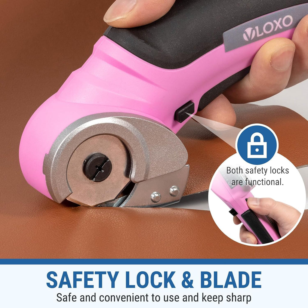VLOXO Cordless Electric Scissors Cardboard Cutter with Replacement Blade