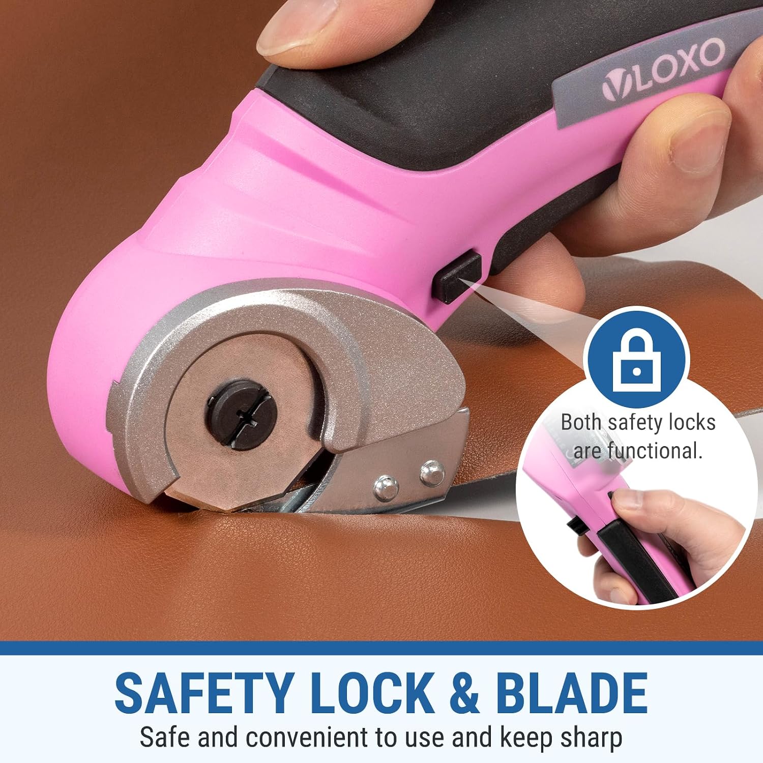 VLOXO Cordless Electric Scissors Cardboard Cutter with Replacement Blade