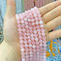 10MM 38PCS Natural Crystal Stone Madagascar Rose Quartz Gemstone Beads for Jewelry Making DIY Bracelet