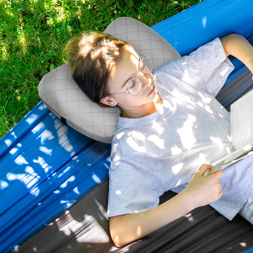 Crisonky Camping Pillow with Removable Cover, Ultralight Inflatable Pillow