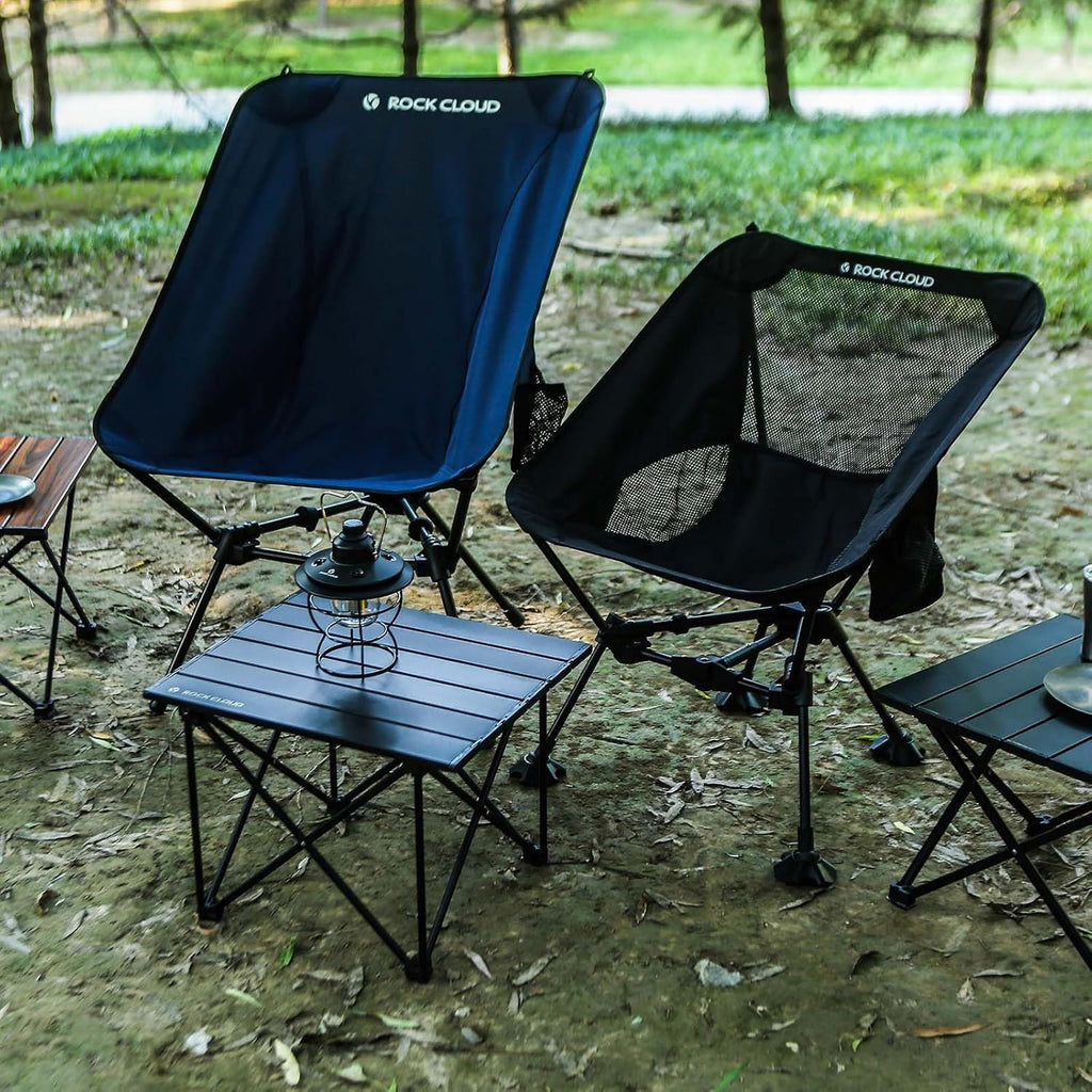 ROCK CLOUD Portable Camping Table Ultralight Aluminum Camp Table Folding Compact Beach Table for Camping Hiking Backpacking Outdoor Picnic